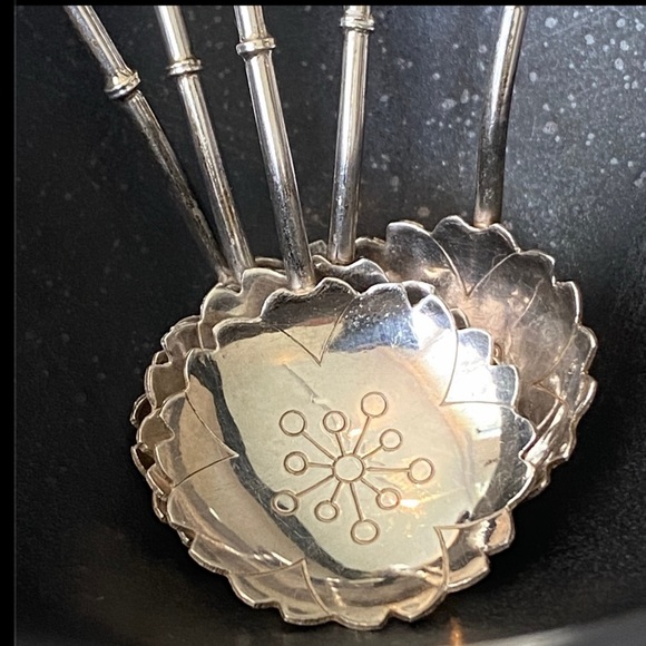 Vintage, Antique Ca 1960s Japanese Silver Spoons - Picture 4 of 6